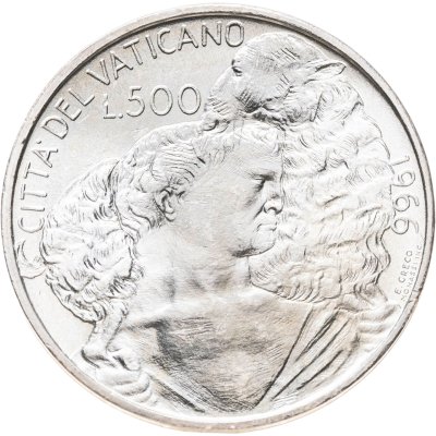 купить Ватикан 500 лир (lire) 1966