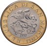 Купить Сан-Марино 1000 лир (lire) 1997 в буклете