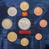 Купить Бельгия 2003 официальный набор евро из 8 монет и жетона в буклете "Телевидение"