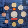 Купить Бельгия 2003 официальный набор евро из 8 монет и жетона в буклете "Телевидение"