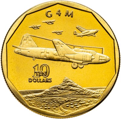 купить Маршалловы Острова 10 долларов 1991 "Mitsubishi G4M"