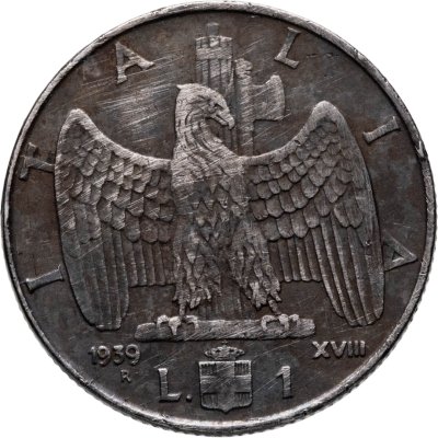 купить Италия 1 лира (lira) 1939