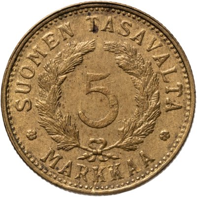 купить Финляндия 5 марок (markkaa) 1949