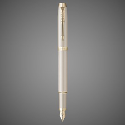 купить Перьевая ручка Parker IM Professionals Monochrome Champagne, перо: F, цвет чернил: Blue, в подарочной упаковке., Покрытия: PVD-покрытие, лак, латунь, позолота, сталь, 2026 г.