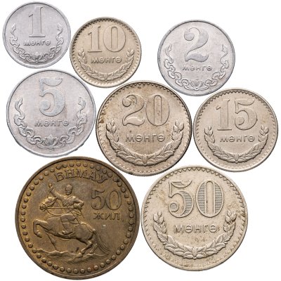 купить Монголия, набор из 8 монет 1970-1981