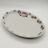 Купить Блюдо овальной формы, украшенное изображением розы, Porcelit Pruszków, фарфор, деколь, Польша, 1956-1970 гг.