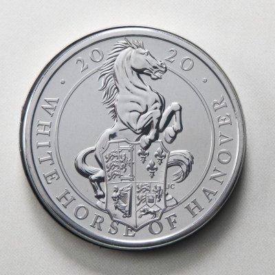 купить Великобритания 5 фунтов 2020 "Звери Королевы - Белая лошадь Ганновера" в буклете