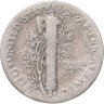 Купить США 10 центов (дайм, one dime) 1937  Mercury Dime Без отметки монетного двора