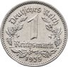 Купить Германия, Третий рейх 1 рейхсмарка (reichsmark) 1935