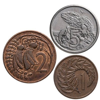 купить Новая Зеландия набор из 3х монет 1967-1985 (молодая Елизавета II)