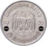 Купить Германия (Третий Рейх) 5 рейхсмарок 1935, Двор А (Берлин), 1 год нацистскому режиму, Гарнизонная церковь в Потсдаме (Кирха)