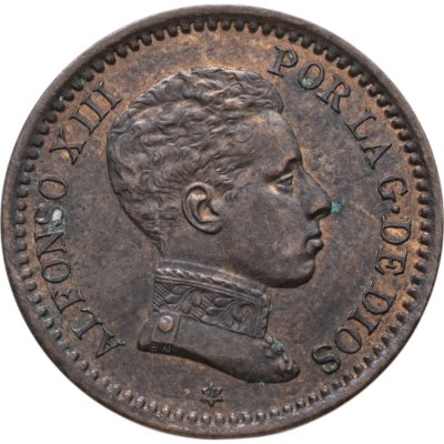 купить Испания 2 сентимо (centimos) 1905