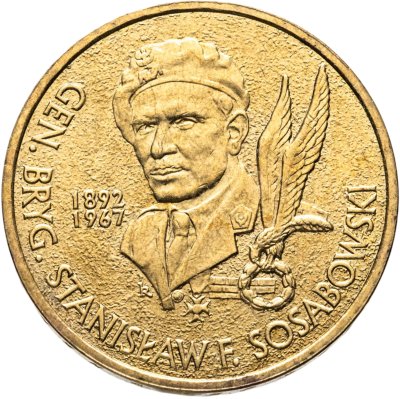 купить Польша 2 злотых 2004 "Генерал Станислав Сосабовски"