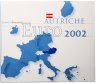 Купить Австрия 2002 набор из 8 монет евро  в официальном буклете