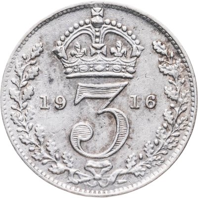 купить Великобритания 3 пенса (pence) 1916