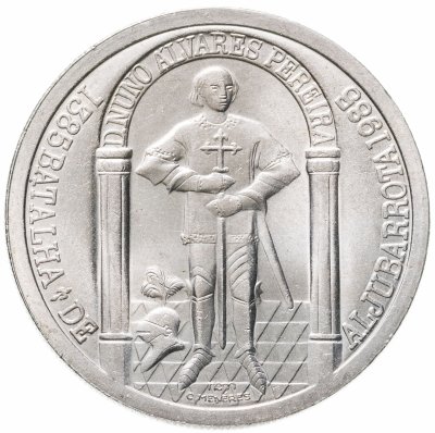 купить Португалия 100 эскудо (escudos) 1985 "600 лет Битве при Альжубаротте"