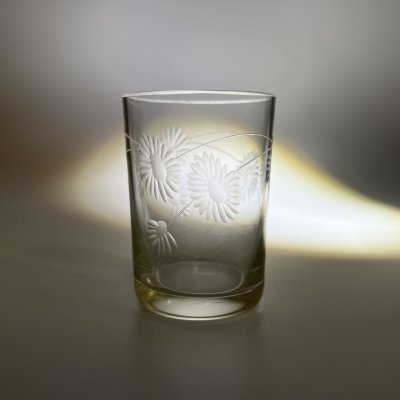 купить Стопка, украшенная цветочным декором, стекло, СССР, 1920-1930 гг.