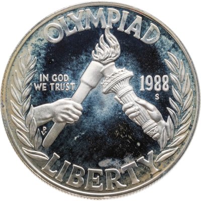 купить США 1 доллар 1988 "Участие США в Олимпиаде 1988 года в Сеуле"