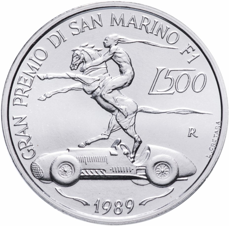 купить Сан-Марино 500 лир 1989 "Гран-при Сан-Марино"