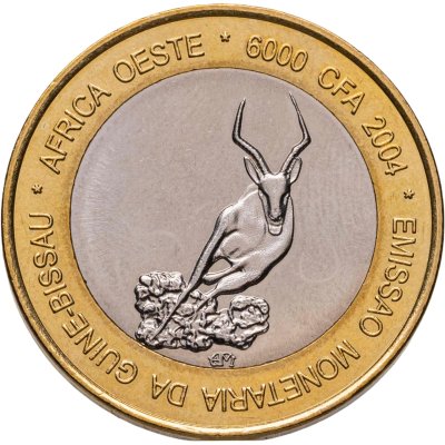 купить Гвинея-Бисау 6000 франков (francs) 2004 "Газель"