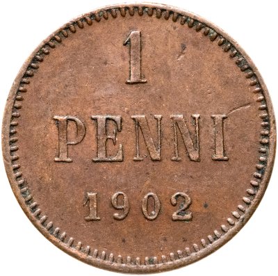 купить 1 пенни (penni) 1902 Российская Финляндия