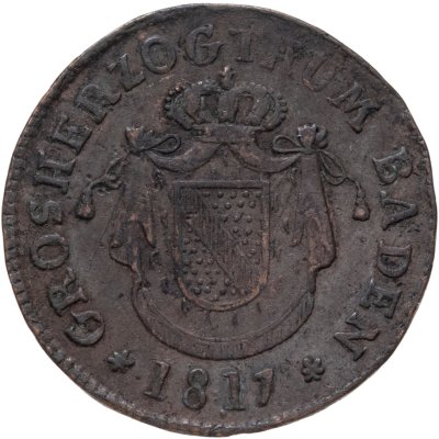 купить Германия, Баден 1/2 крейцера 1817