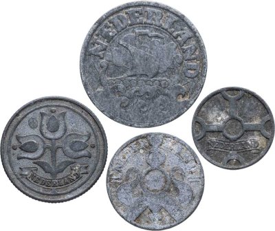 купить Нидерланды набор монет для обращения 1941 (4 штуки)