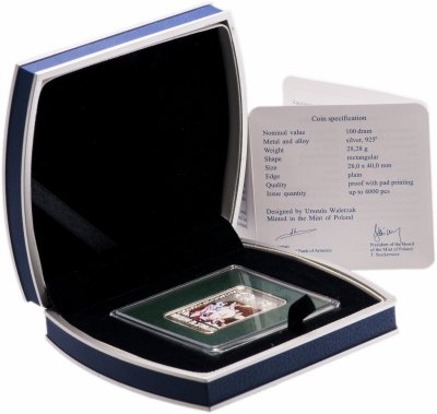 купить Армения 100 драм 2010 "Теодор Аксентович" в футляре, с сертификатом