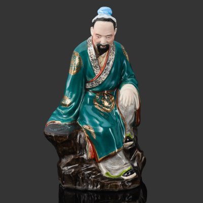 купить Статуэтка "Поэт Линь Бу", фарфор, роспись, золочение, Фарфор Цзиндэчжэнь, Китай, 1940-1960 гг.