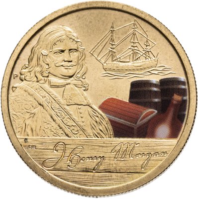 купить Тувалу 1 доллар 2011 "Пираты - Генри Морган"