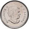 Купить Канада 25 центов (cents) 2011 "Природа Канады - Сапсан", Цветное покрытие