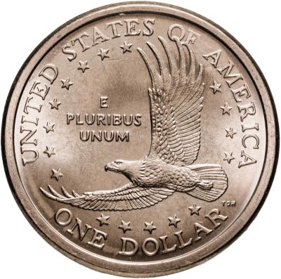 купить США 1 доллар (dollar) 2007 "Sacagawea dollar (Сакагавея доллар - парящий орёл)" знак монетного двора "P" - Филадельфия