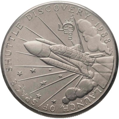 купить Маршалловы острова 5 долларов (dollars) 1988 "Космический корабль "Discovery""