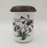 Купить Банка "Campanula rotundifolia" ("Колокольчик круглолистный") для сыпучих продуктов (для чая, специй), серия "Botanica", фарфор, деколь, дерево (крышка), Villeroy & Boch, Люксембург, 1980-2002 гг.