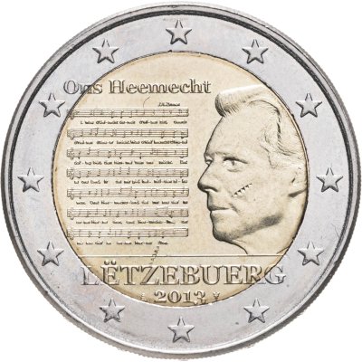купить Люксембург 2 euro (евро) 2013 "Национальный Гимн"