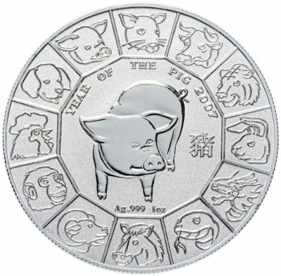 купить Ниуэ 1 доллар 2007 "Китайский гороскоп - Год Свиньи"