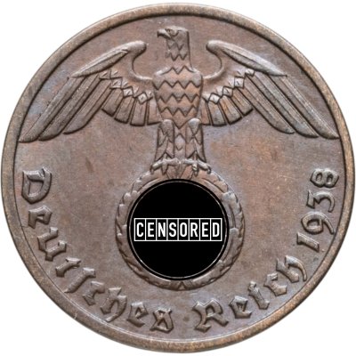 купить Германия, Третий рейх 1 рейхспфенниг (reichspfennig) 1938 "А"