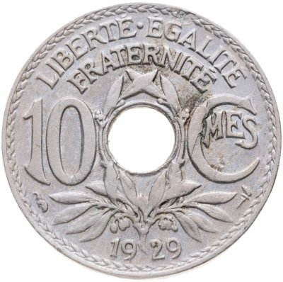 купить Франция 10 сантимов (centimes) 1929
