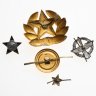 Купить Набор начинающего фалериста: подборка кокард и погонных звезд Советской Армии, СССР, 1980-е гг.