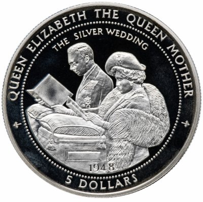 купить Ниуэ 5 долларов 1998 "Серебряная свадьба"