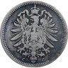 Купить Германская империя 20 пфеннигов (pfennig) 1876, знак монетного двора: "C" - Франкфурт-на-Майне