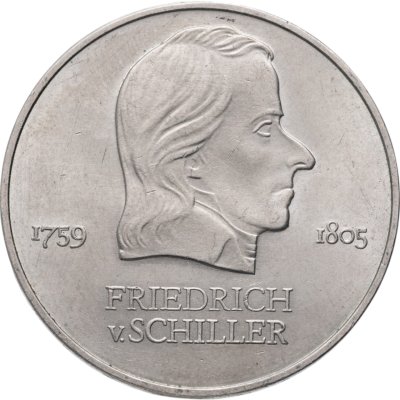 купить Германия ГДР 20 марок 1972 Фридрих фон Шиллер