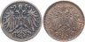 Купить Австрия (Австро-Венгрия) набор 1 и 2 геллера 1892-1918 (2 шт)