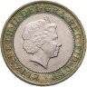 Купить Великобритания 2 фунта (pounds) 2001 "Столетие трансатлантическому радио"