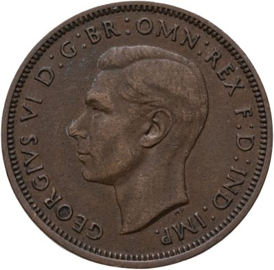 купить Великобритания 1/2 пенни (penny) 1947