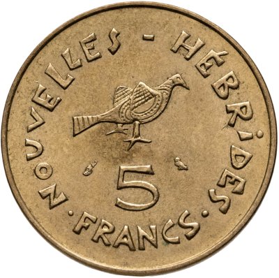 купить Новые Гебриды 5 франков (francs) 1970