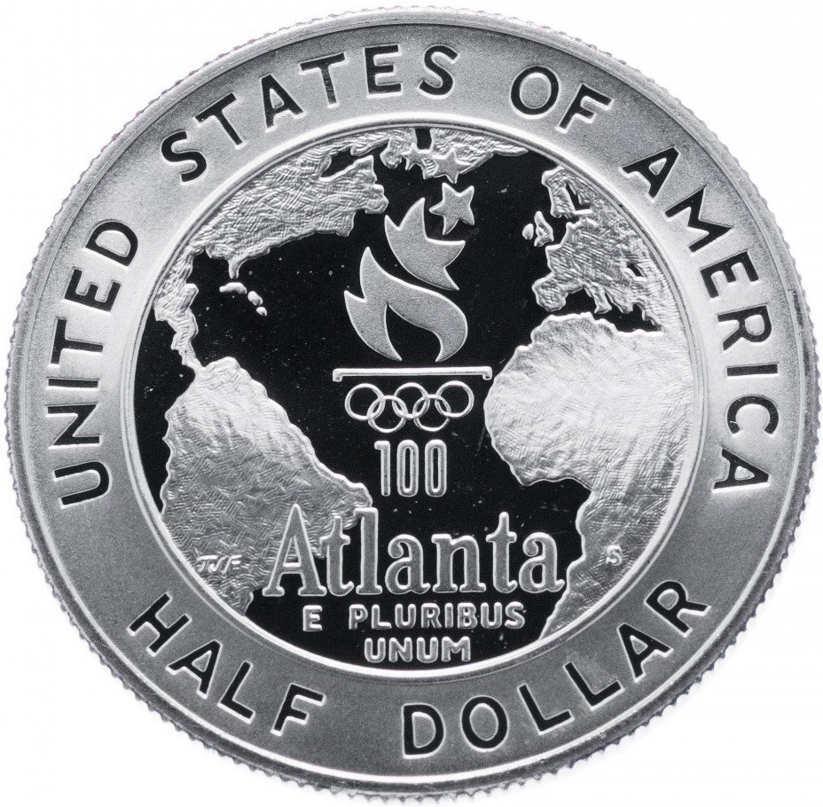 купить США 1/2 доллара (50 центов) 1995 S "XXVI летние Олимпийские игры 1995 года в Атланте: Баскетбол"
