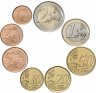 Купить Кипр полный набор монет евро для обращения 2020 (8 штук, UNC)