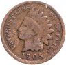 Купить США 1 цент (cent) 1905 Indian Head Cent
