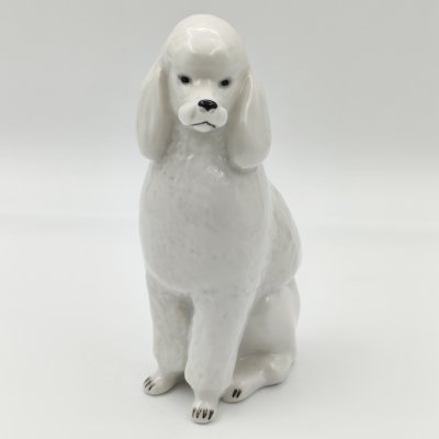 купить Статуэтка "Пудель", автор П.П. Веселов, фарфор, роспись, Ленинградский фарфоровый завод (ЛФЗ), СССР, 1986-1991 гг.